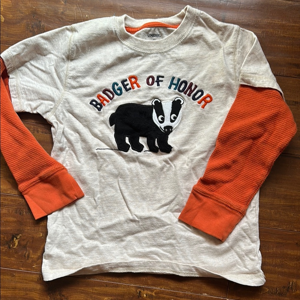 Gymboree 2013 Badger Double Sleeve
Tee Fox Trail collection 5T